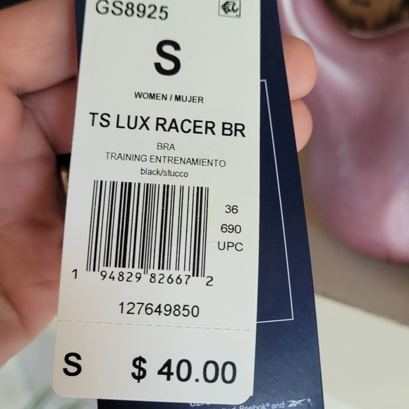 NWT REEBOK Lux Racer Sports Bra - Picture 7 of 14